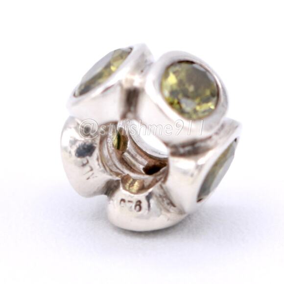 Authentic PANDORA Green Oval Lights Charm - 790311GCZ - Picture 7 of 9